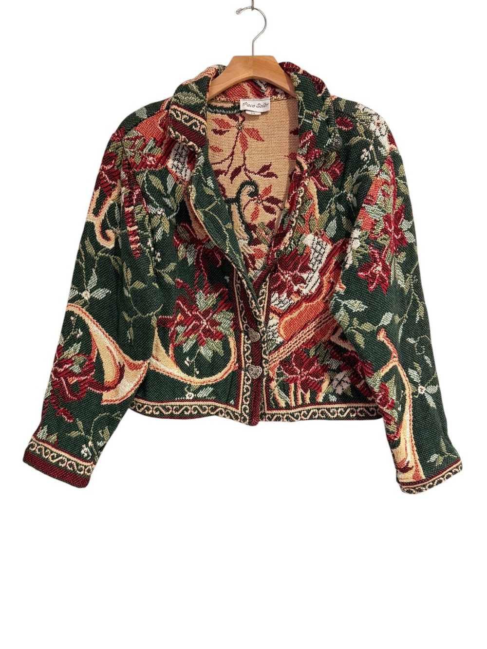 Paco Soler Vintage Tapestry Jacket Women’s Sz S/M